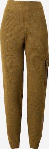 PIECES Tapered Broek 'NAURA' in Bruin: voorkant