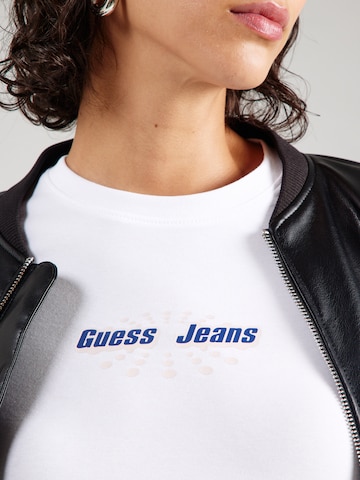 GUESS JEANS Μπλουζάκι σε λευκό