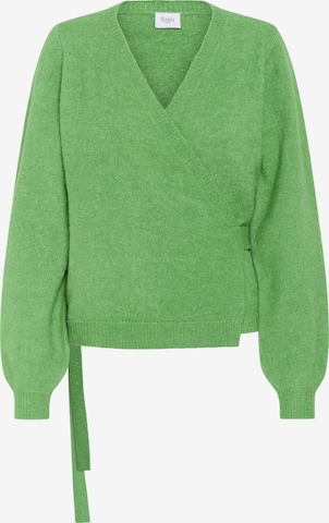 SAINT TROPEZ Cardigan 'Larna' i grøn: forside