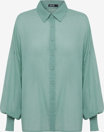 BWLDR Blouse in Groen: voorkant