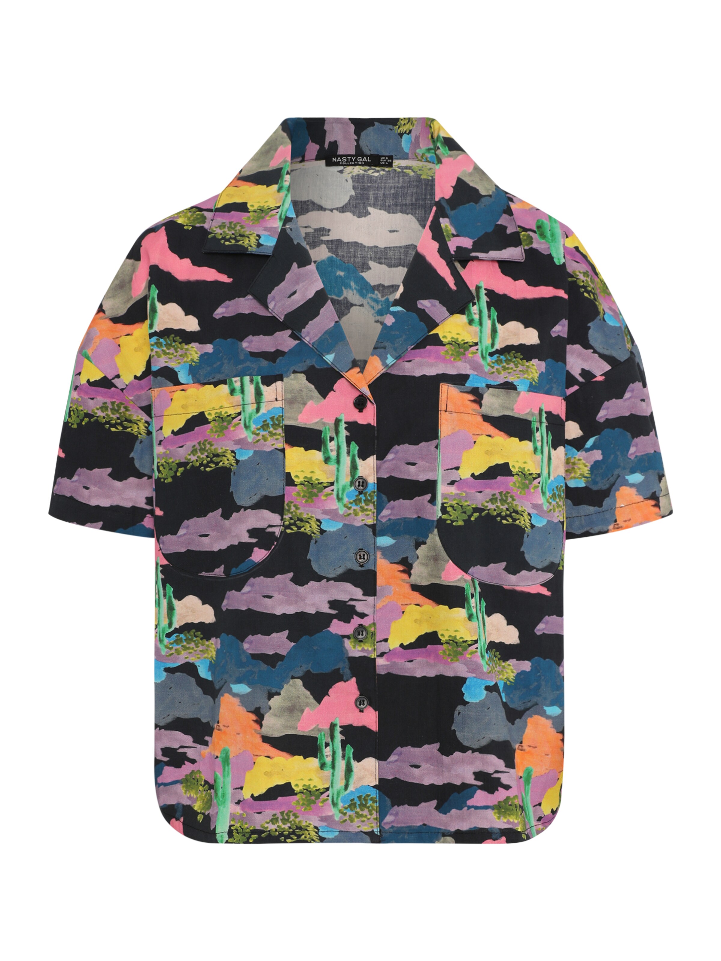 Nasty Gal Petite Blouse in Black: front