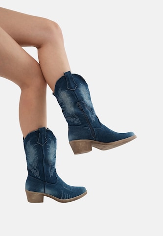 Stivale da cowboy di Salinyang in blu