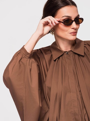Ombre Bluse‌‌‌‌‌‌‌ in Braun
