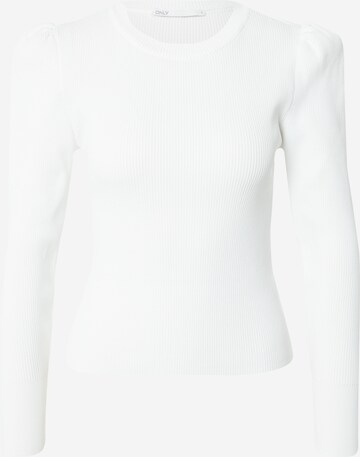 Pull-over 'Sally' ONLY en blanc : devant