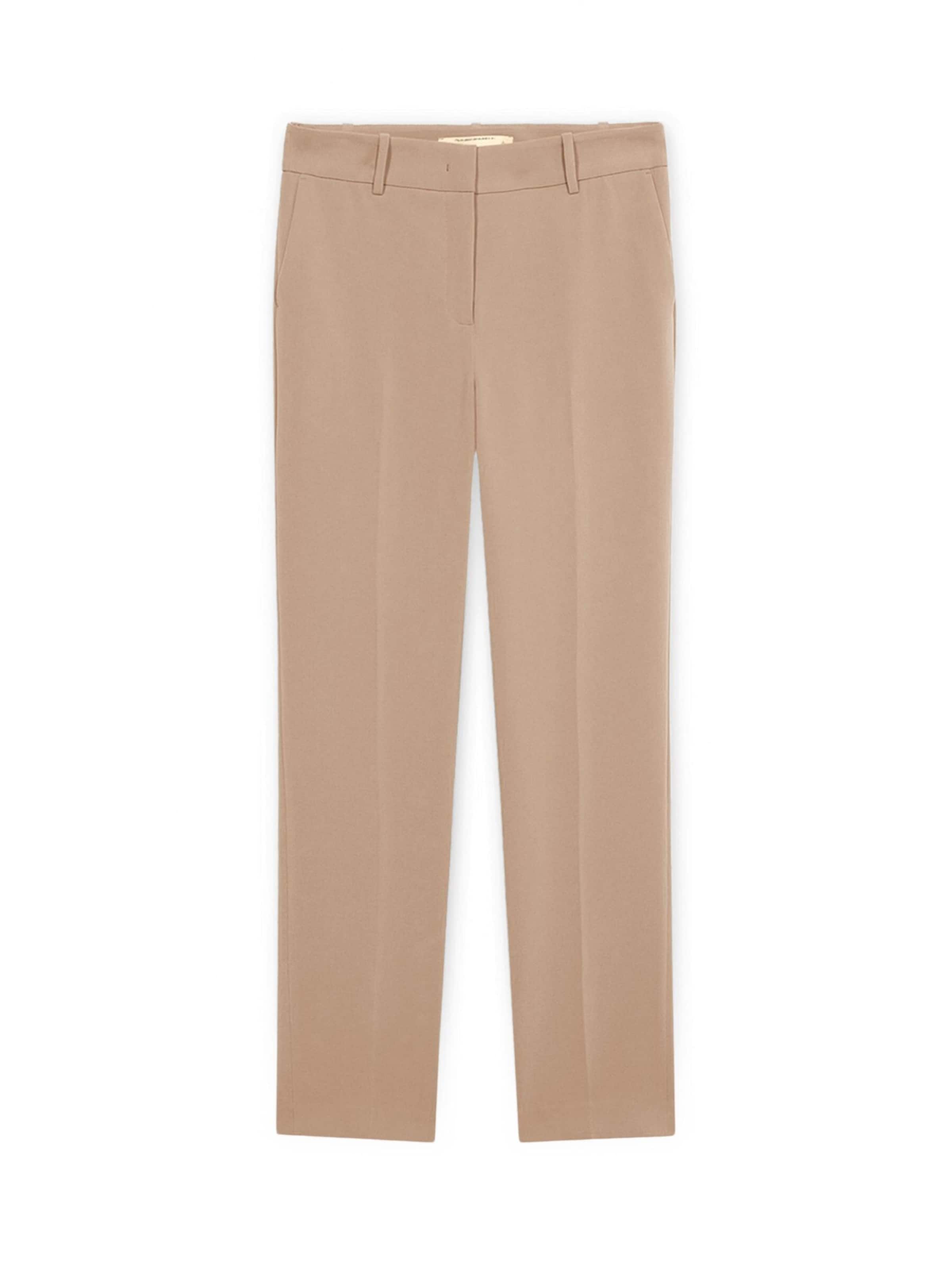 Trussardi - regular Pantalón en beige: frente