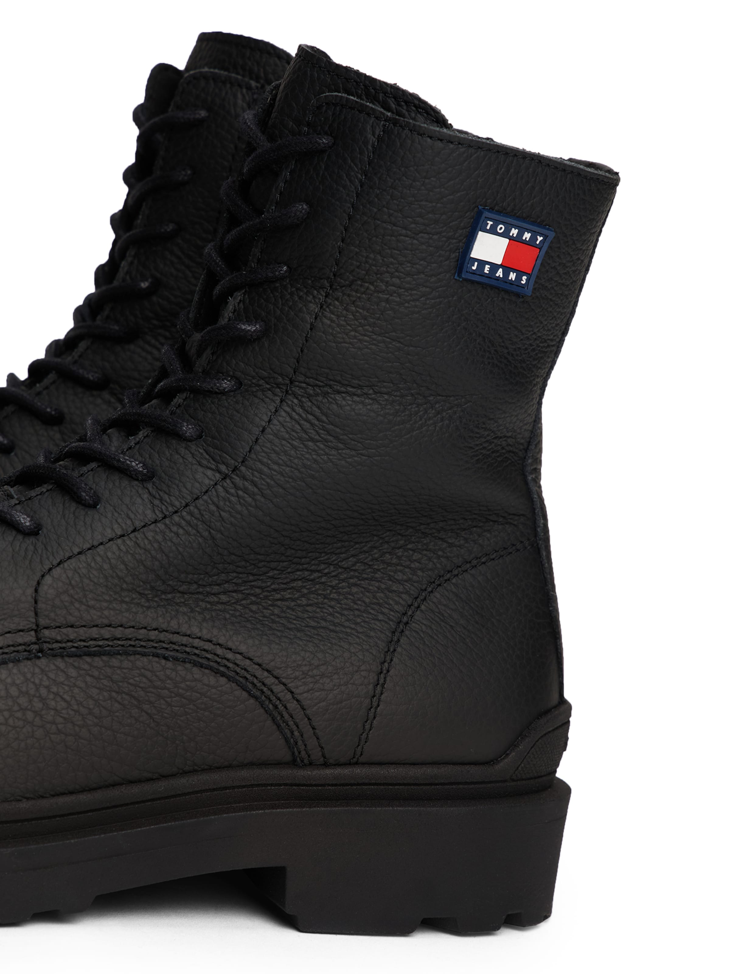 Boots stringati di Tommy Jeans in nero