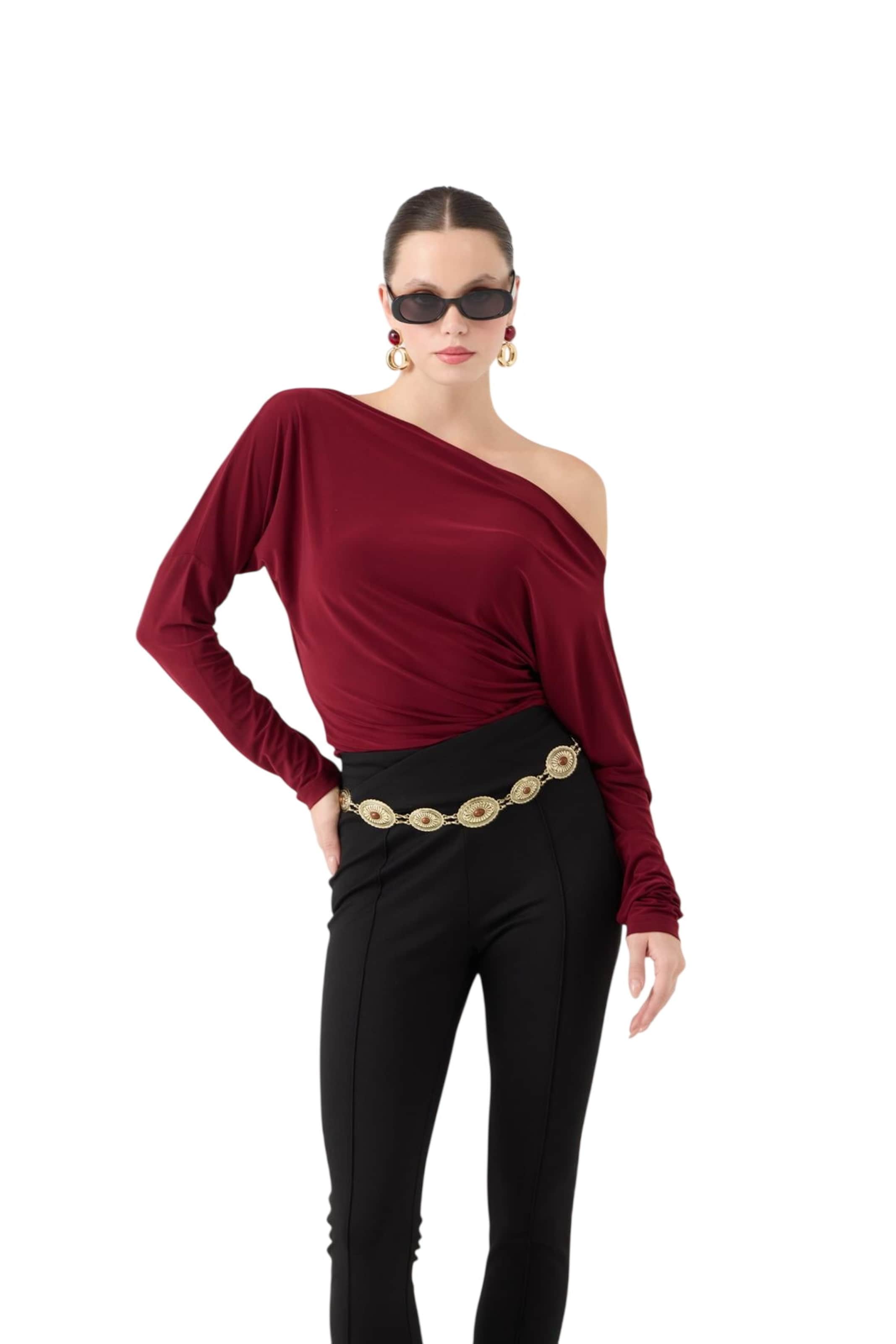 HOLLY LOLLY Bluse in Rot: Vorderseite