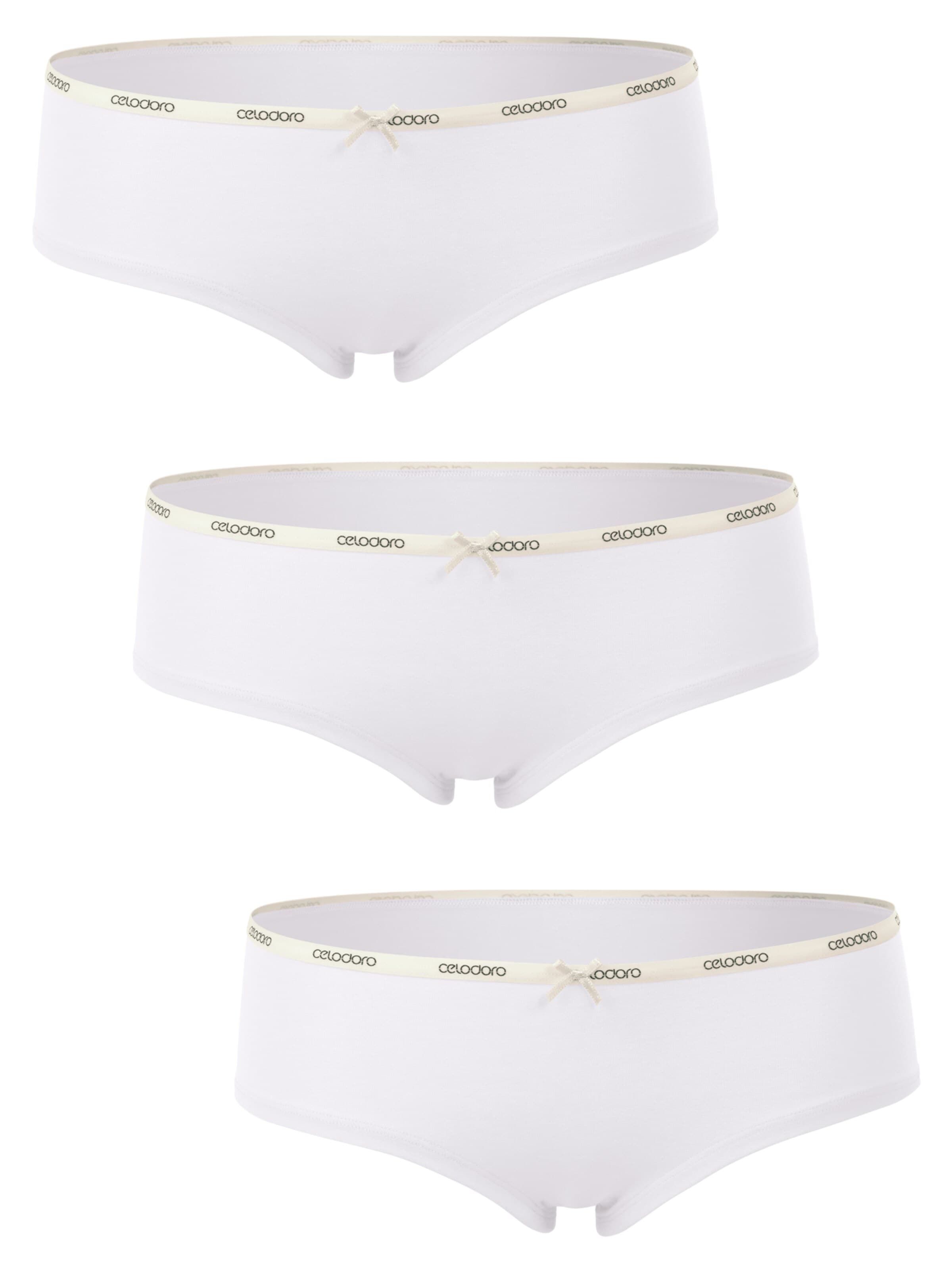 celodoro Boyshorts 'Feel Good' in White: front