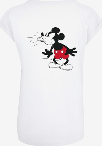 T-shirt 'Disney Mickey-Mouse-Tongue' F4NT4STIC en blanc
