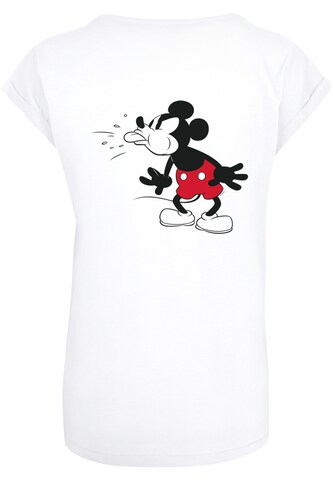 T-shirt 'Disney Mickey-Mouse-Tongue' F4NT4STIC en blanc