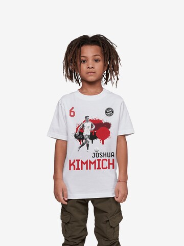 FC BAYERN MÜNCHEN T-Shirt 'Joshua Kimmich' in Weiß: predná strana