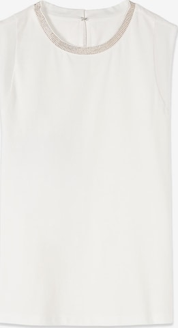 Top di oltre in bianco: frontale