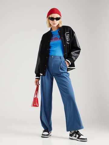 Tally Weijl Wide leg Bandplooibroek in Blauw