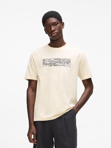 KARL LAGERFELD JEANS Shirt in Beige: voorkant
