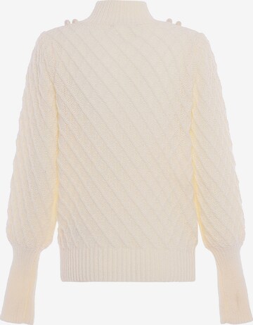 Pull-over faina en blanc