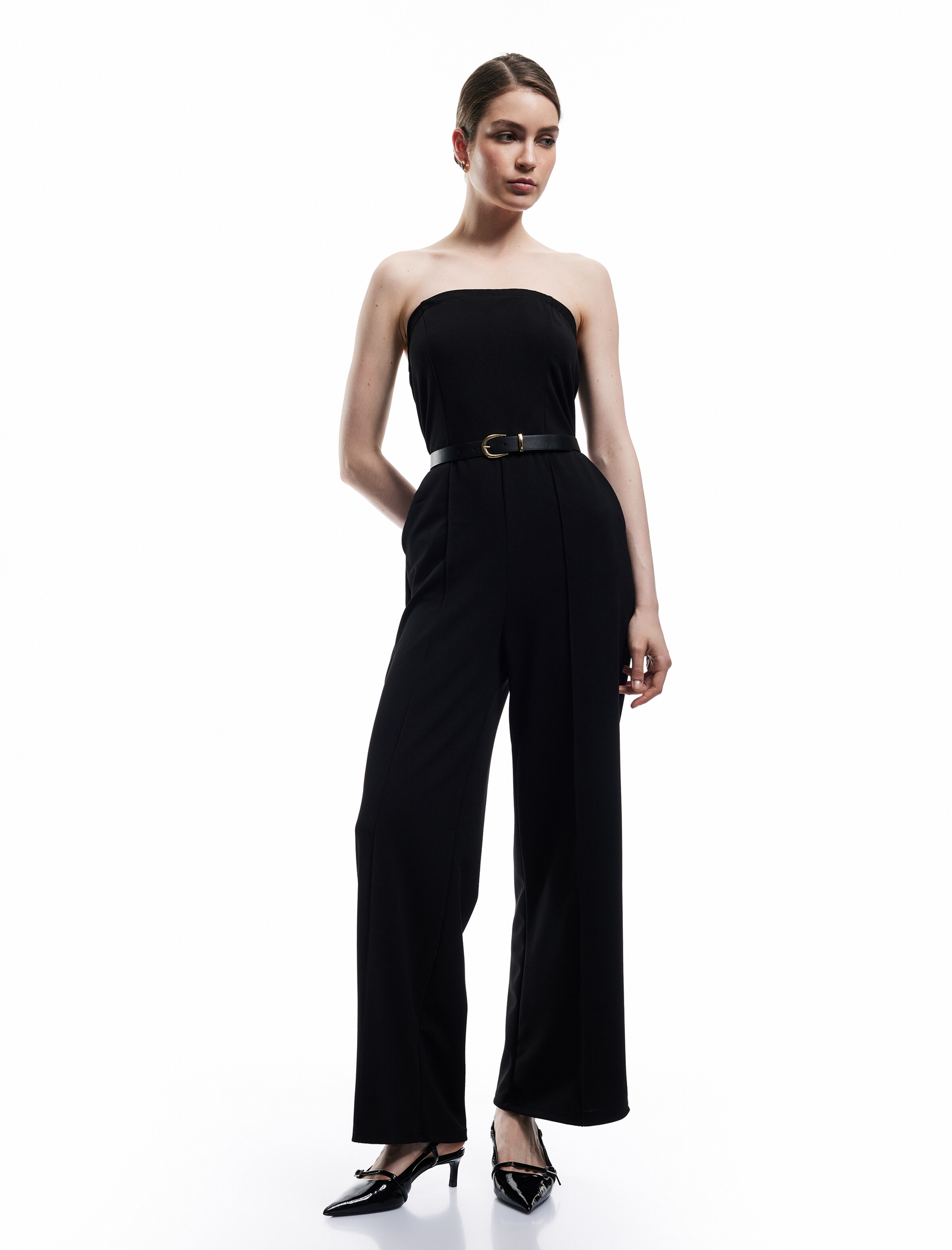 Koton Jumpsuit in Black: front