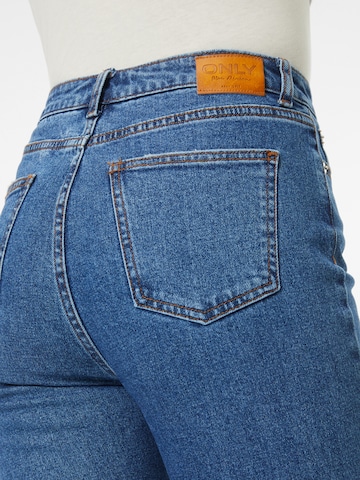 ONLY Slimfit Jeans i blå