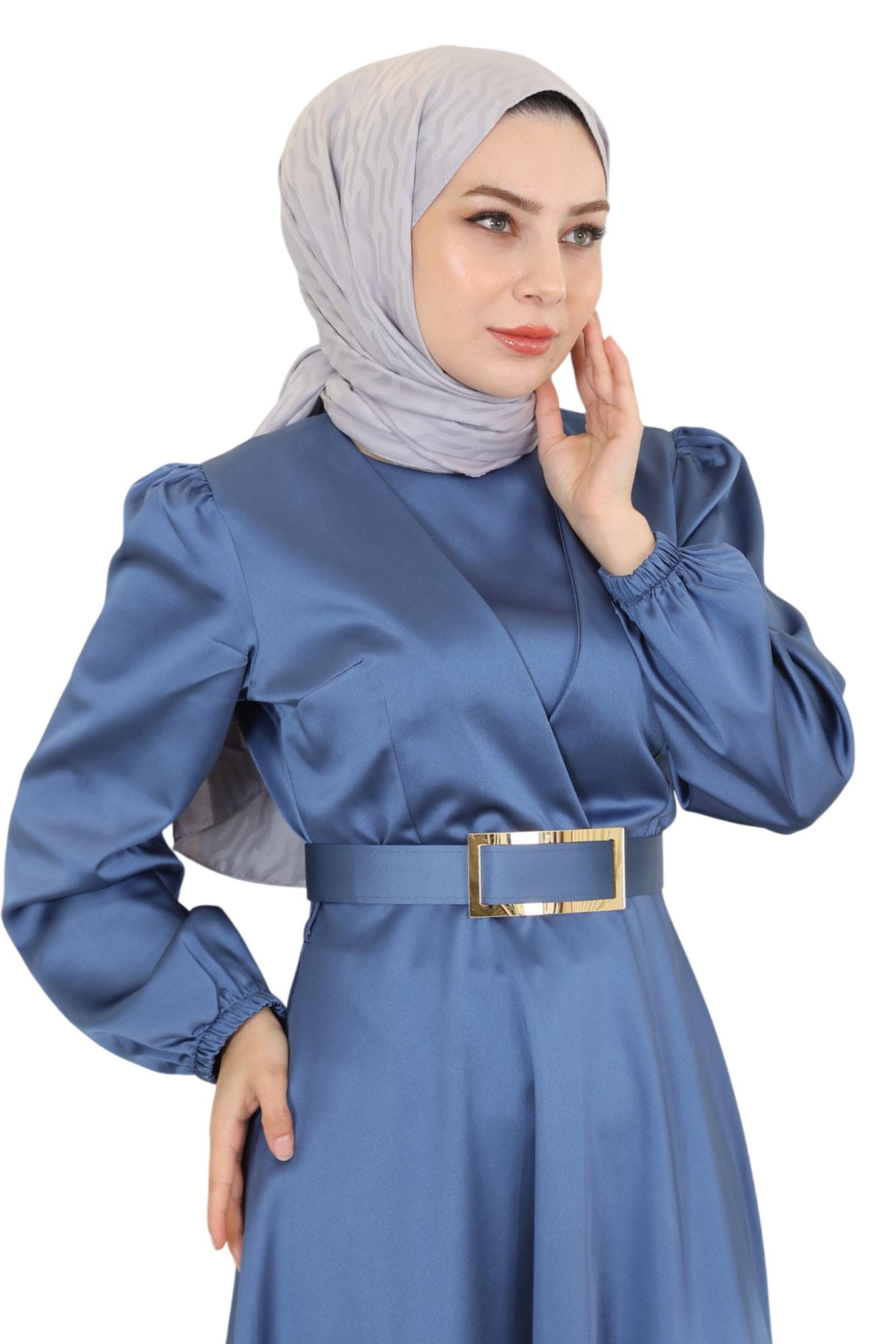 MODAMIHRAM Kleid in Blau