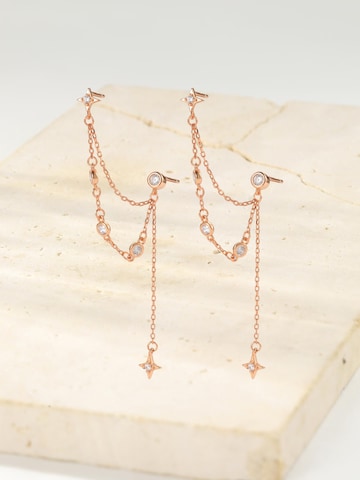 Hey Happiness - Pendientes 'Celestial Star Dangle' en oro
