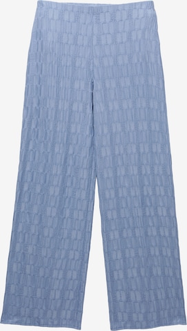 Wide leg Pantaloni di Pull&Bear in blu: frontale