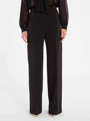 Ana Alcazar Loosefit Bügelfaltenhose 'Cilisa' in Schwarz: Vorderseite