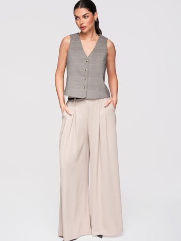 Ombre Wide Leg Bukser i beige