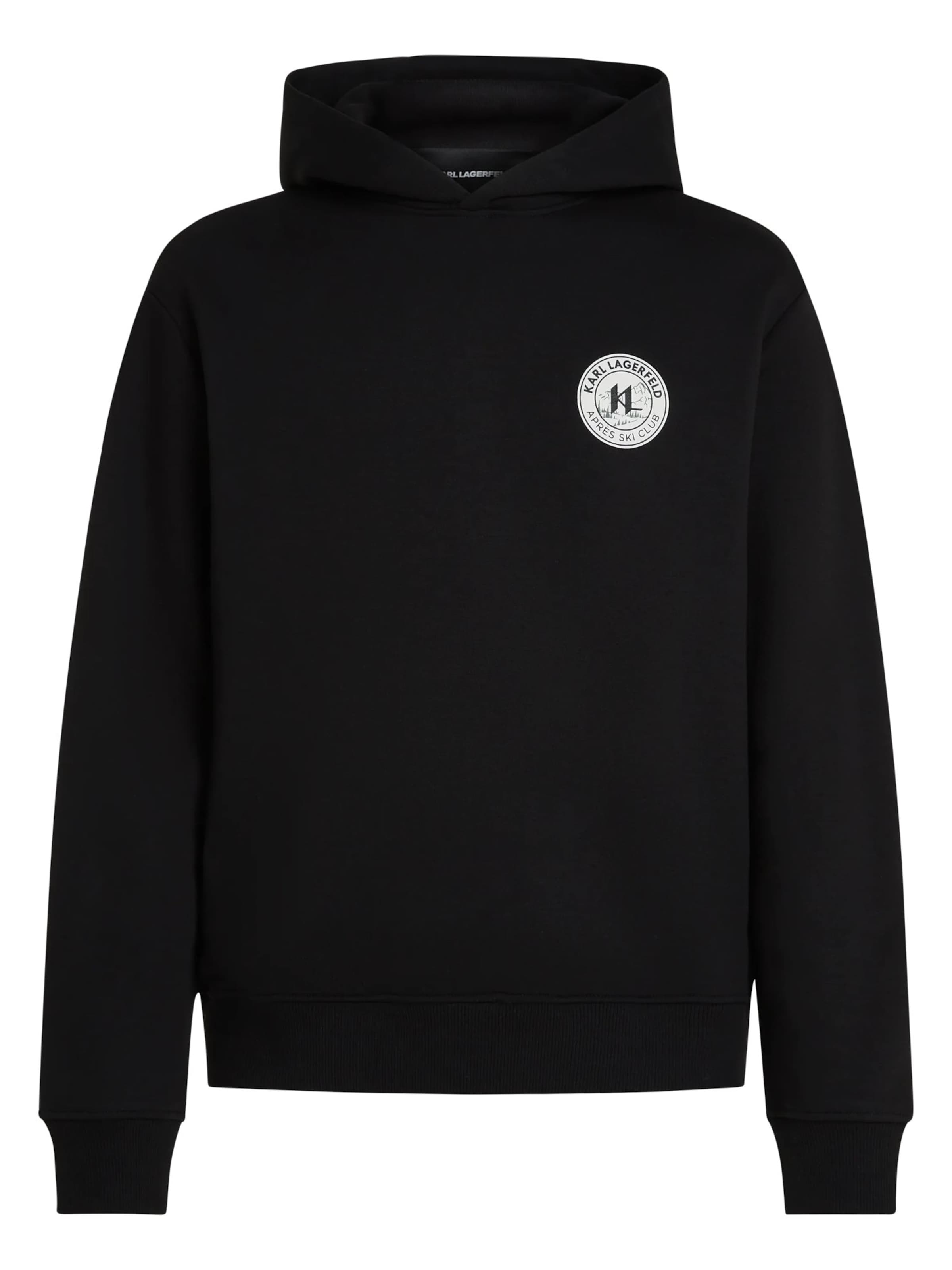 Karl Lagerfeld - Sudadera 'Après Ski Club' en negro: frente
