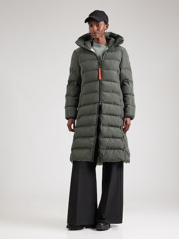 Cappotto invernale 'ZUERS' di No. 1 Como in verde: frontale