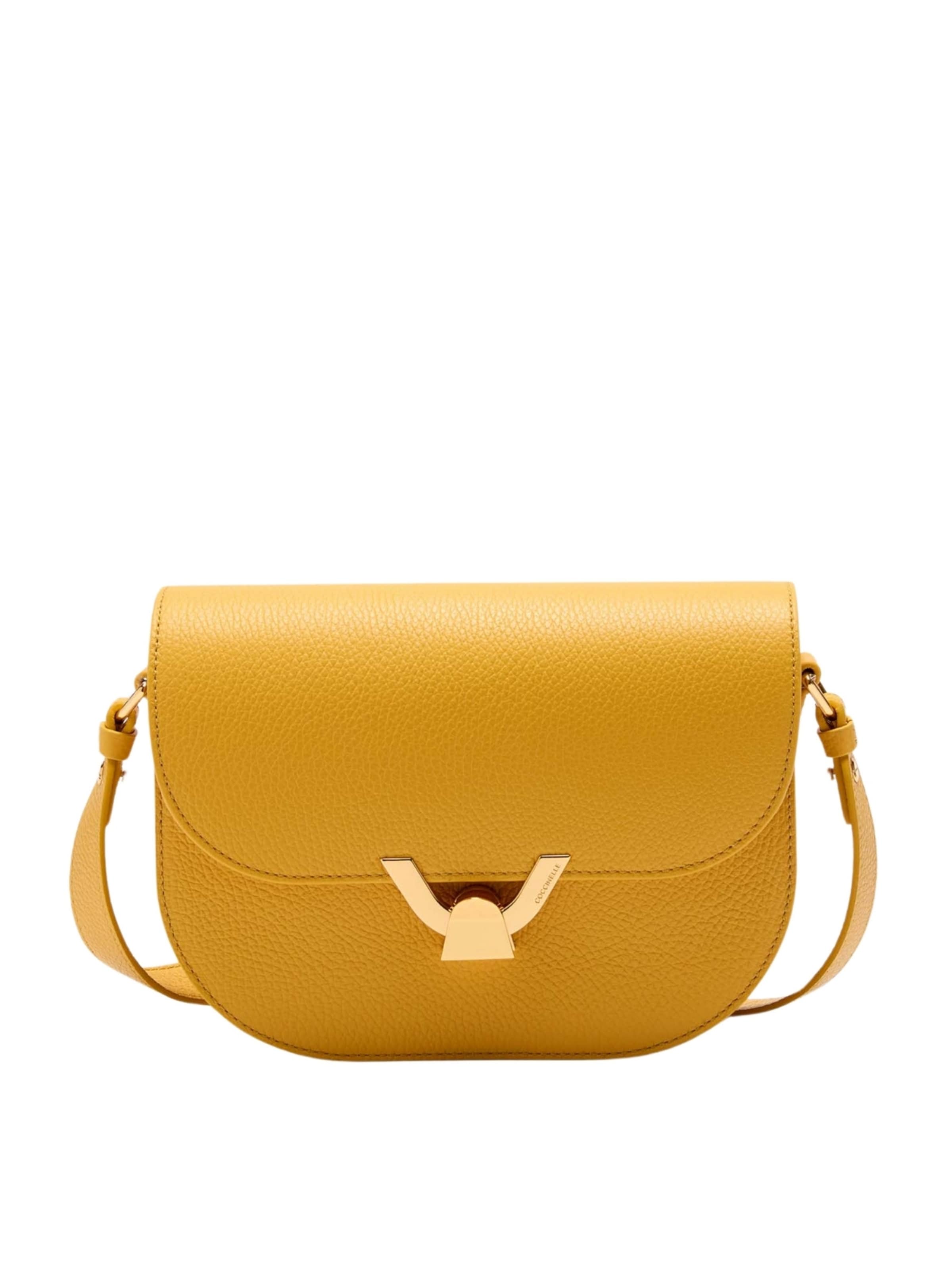 Coccinelle - Bolso de hombro 'COCCINELLE' en amarillo: frente