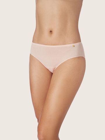 zd ZERO DEFECTS Broekje 'Diana soy fiber mid waist panty' in Roze: voorkant