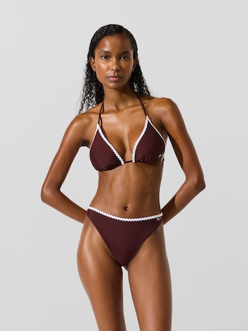 Karl Lagerfeld Bikinihose in Braun: Vorderseite