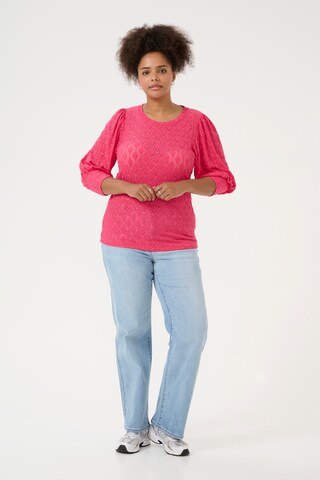 KAFFE CURVE Blouse 'KCTia' in Pink