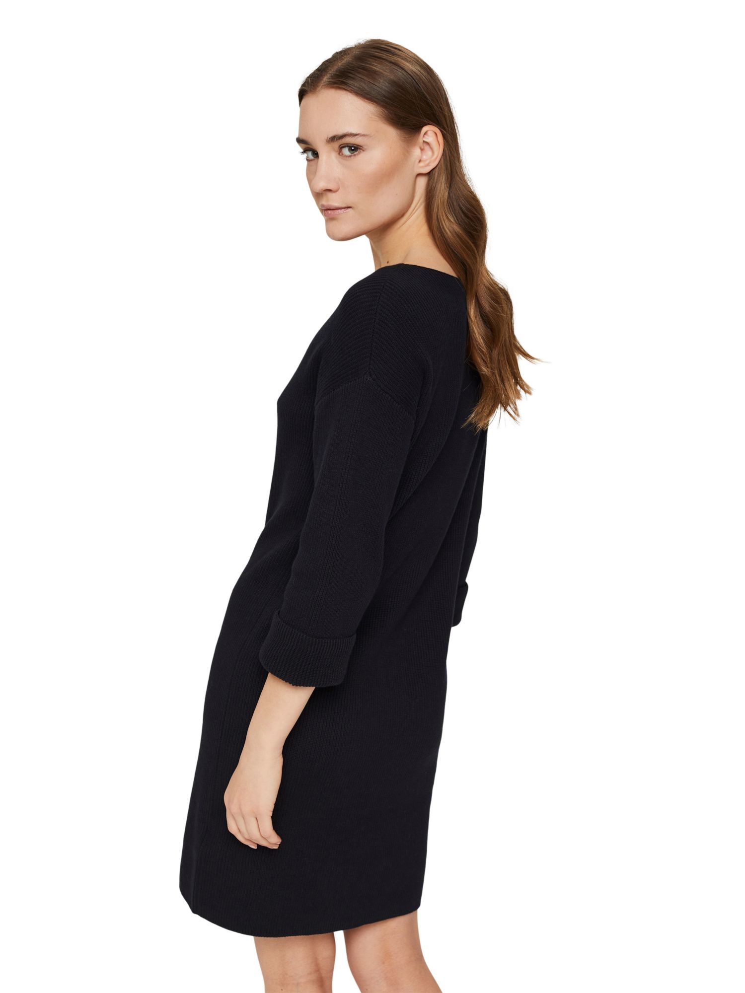 Plus size Kobiety Esprit Collection Sukienka z dzianiny w kolorze Czarnym 