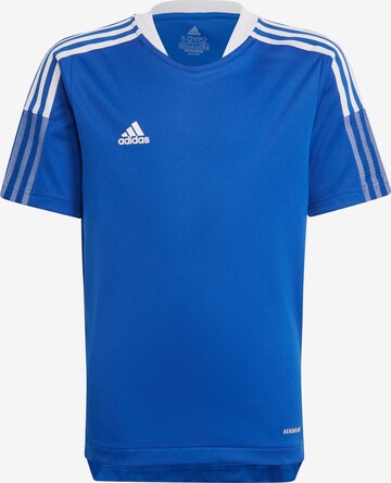 ADIDAS PERFORMANCE Functioneel shirt 'Tiro 21 ' in Blauw: voorkant