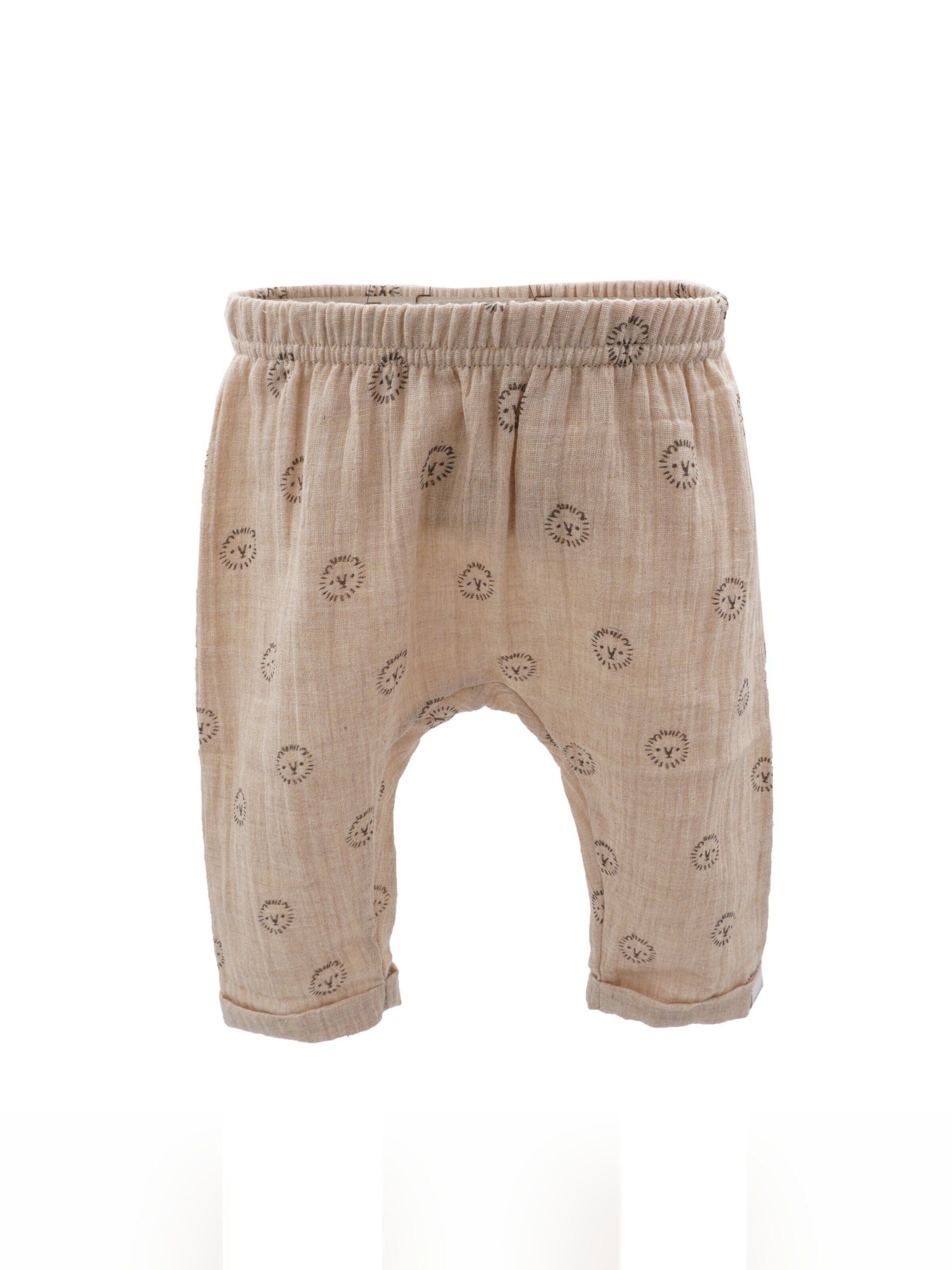 MAXIMO Hose 'GOTS BABY-Krempelhose Musselinstoff'‌‌‌‌‌‌‌ in Beige: Vorderseite