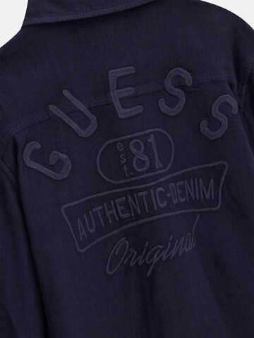 GUESS Regular Fit Hemd in Blau