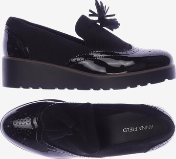 Anna Field Flats & Loafers in 37 in Black: front