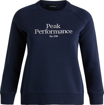 PEAK PERFORMANCE Sweatshirt Pullover 'Original Crew' in Blau