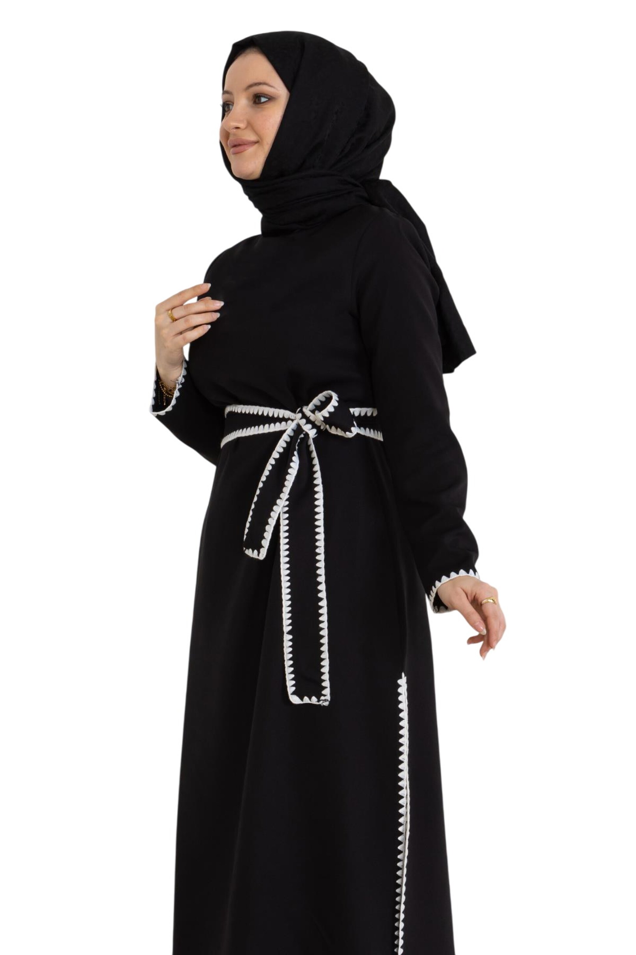 Pantalons de tailleur MODAMIHRAM en noir