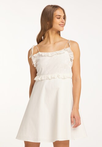 MYMO - Vestido de verão 'Nolie' em branco: frente