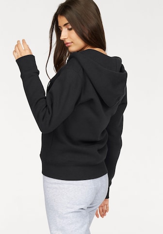 FRUIT OF THE LOOM Zip-Up Hoodie in Black