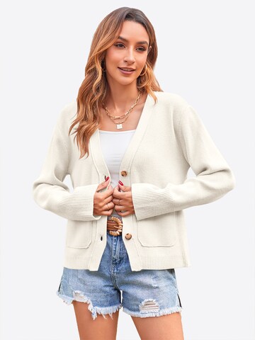 Imily Bela Kardigán - Biela: predná strana