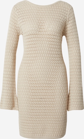 SISTERS POINT Knitted dress 'LEBIA' in Beige: front