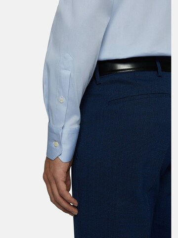 Boggi Milano Slim fit Zakelijk overhemd in Blauw