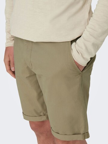 Only & Sons Regular Shorts 'Peter' in Beige