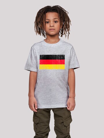 T-Shirt 'Germany Deutschland Flagge distressed' F4NT4STIC en gris : devant