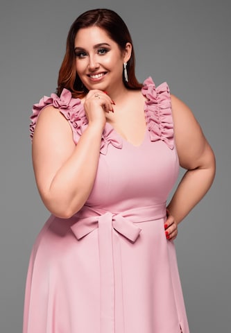 Ombre Avondjurk in Roze