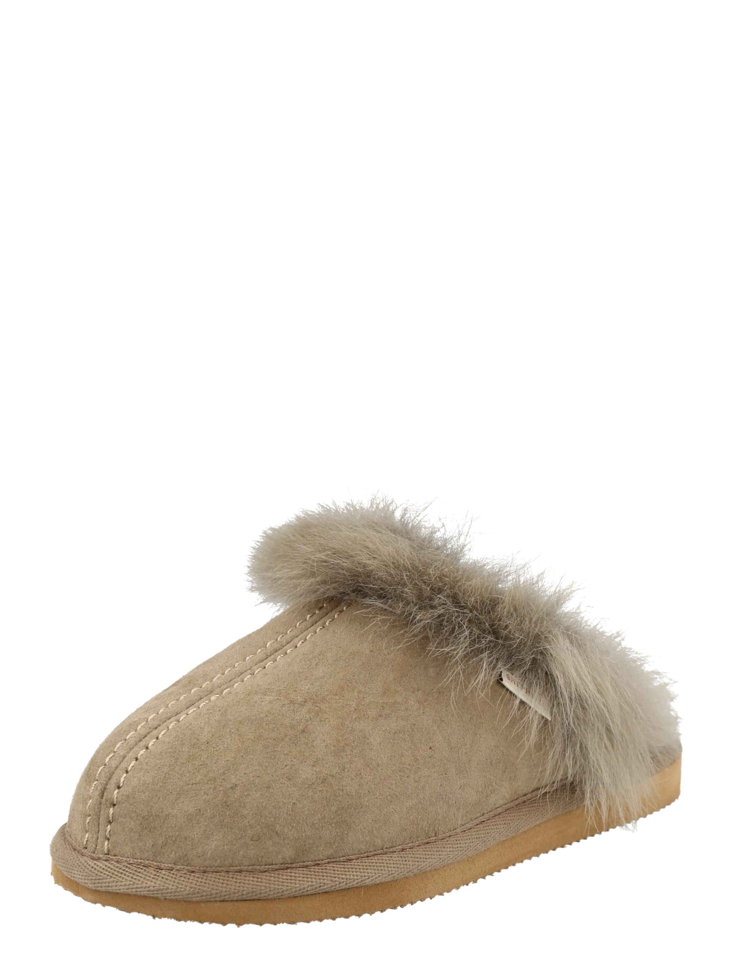 SHEPHERD Hausschuh 'Evelina' in Grau: Vorderseite