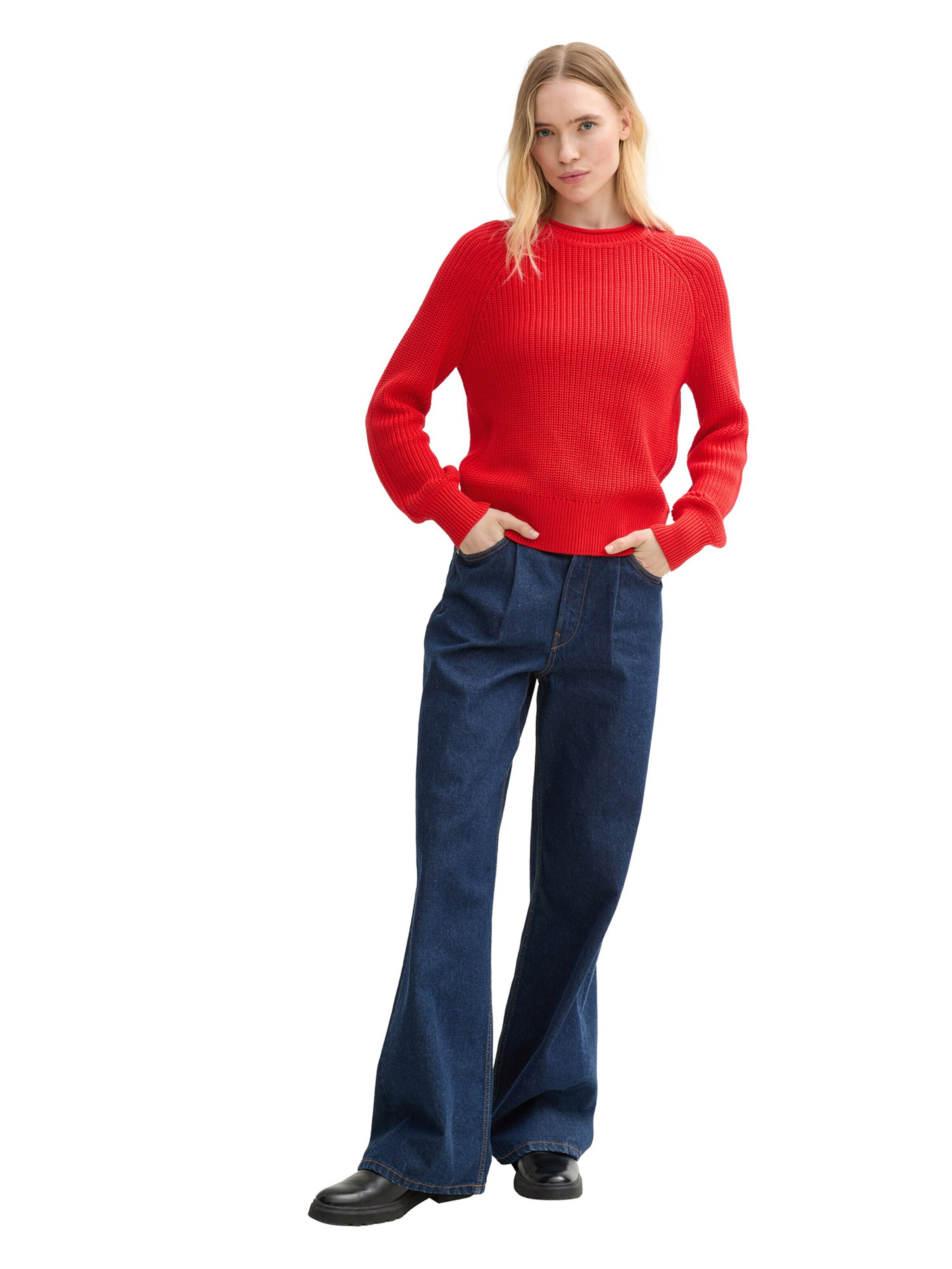 TOM TAILOR DENIM Kampsun, värv punane