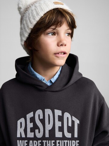 MANGO KIDS Sweatshirt 'RESPECT' in Grey